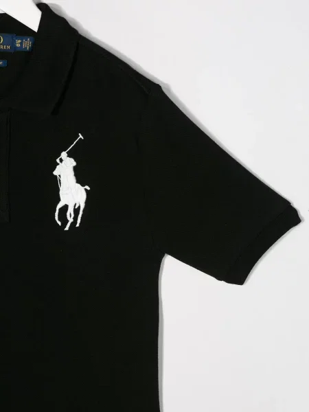 Koszulka polo dziecięca Polo Ralph Lauren czarna