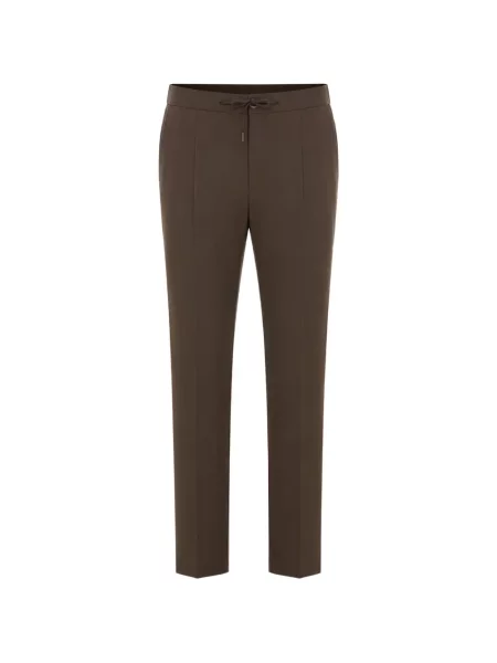 Pantaloni Herno cu cordon maro