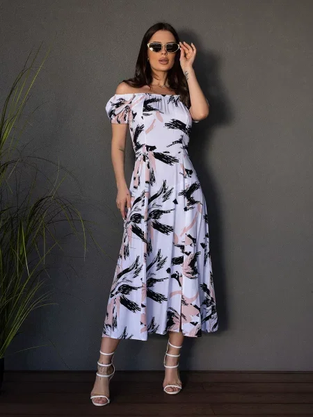 Платье миди Issa Plus белое