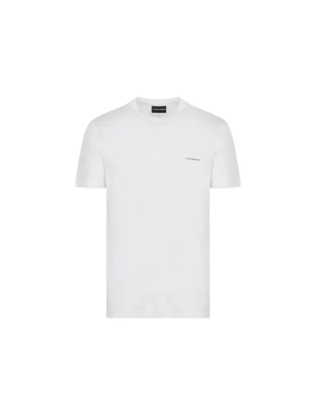 Koszulka Emporio Armani z logo biała