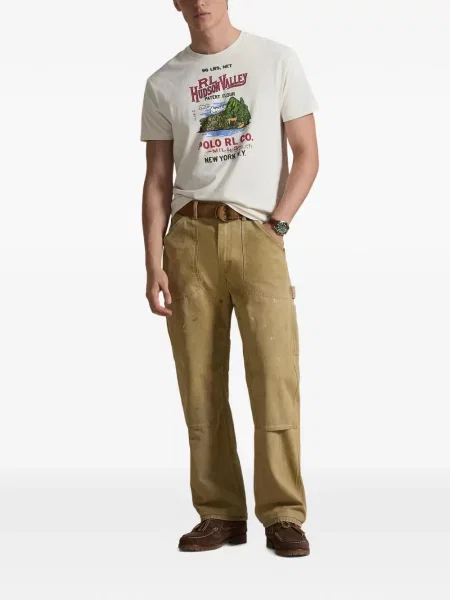 Șapcă Polo Ralph Lauren cu broderie din țesătură twill în carouri albastru