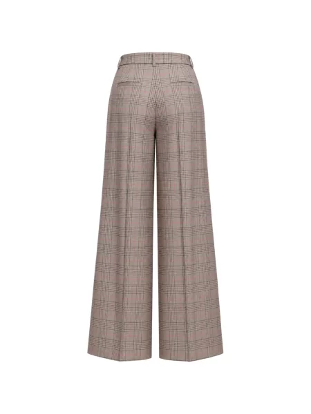Pantaloni Kaos în carouri maro