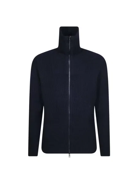 Sweter Tagliatore wełniany niebieski