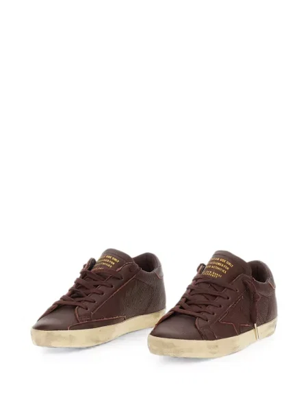 Маратонки Golden Goose с протрити краища кафяво