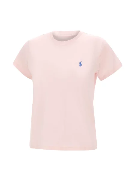 Koszulka polo Polo Ralph Lauren z dżerseju różowa