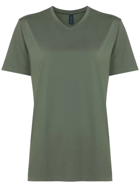 Koszulka Lygia & Nanny z dekoltem w serek zielona