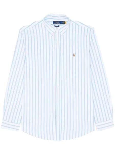 Карирани шорти Polo Ralph Lauren бродирани синьо