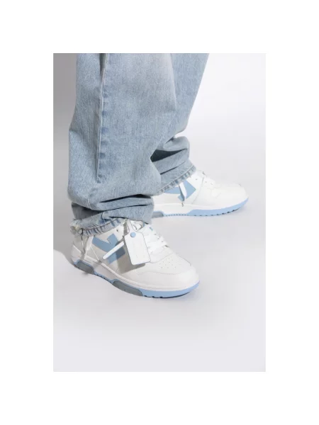 Sneakersy Off-white skórzane biznesowe białe