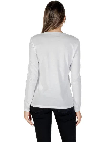 ARMANI EXCHANGE Tricou argintiu alb