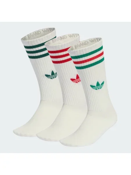Skarpety Adidas Originals w paski białe