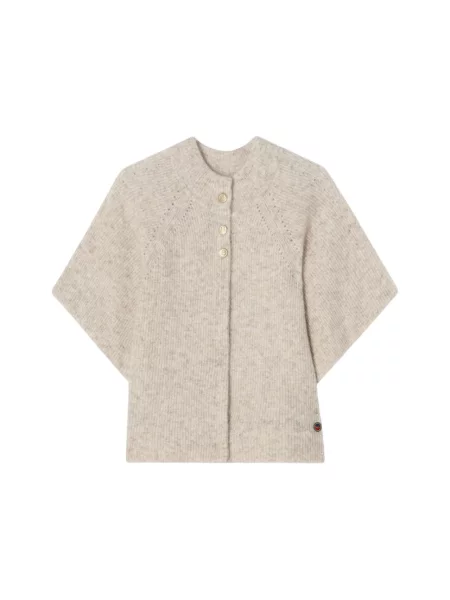 Kardigan Busnel wełniany beżowy