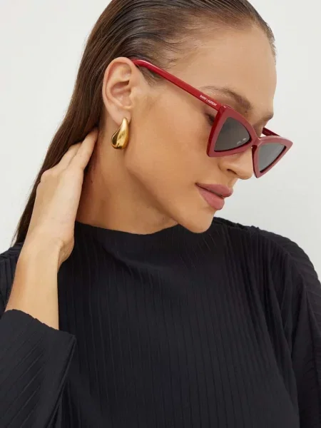 Saint Laurent Sončna očala rdeča