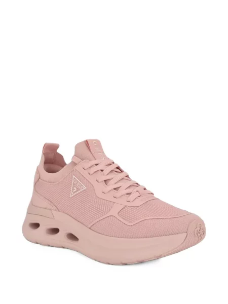 Kötött éksarkú sneaker Guess rózsaszín