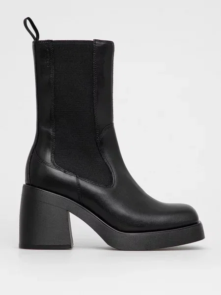 Кожени боти челси Vagabond Shoemakers дамски с висок черно