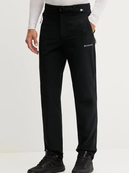 Columbia pantaloni de exterior Essential Hike drept negru