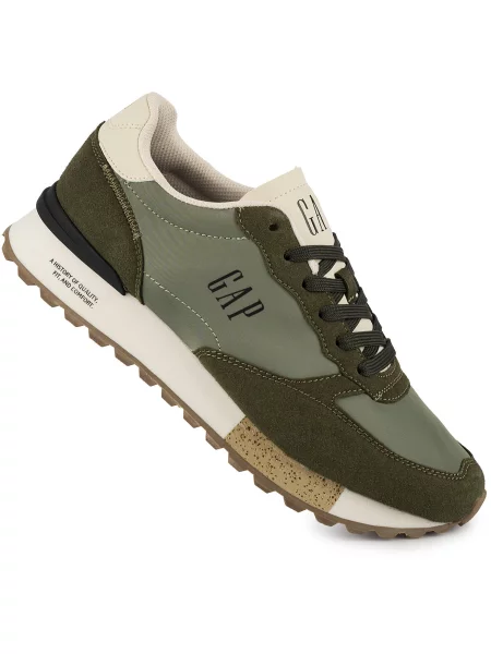 Buty sneakersy sportowe khaki oliwkowe GAP OSAKA zielone