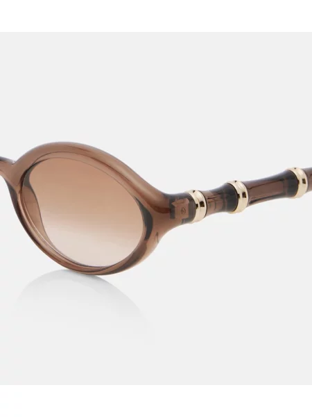 Ochelari de soare Gucci din bambus maro