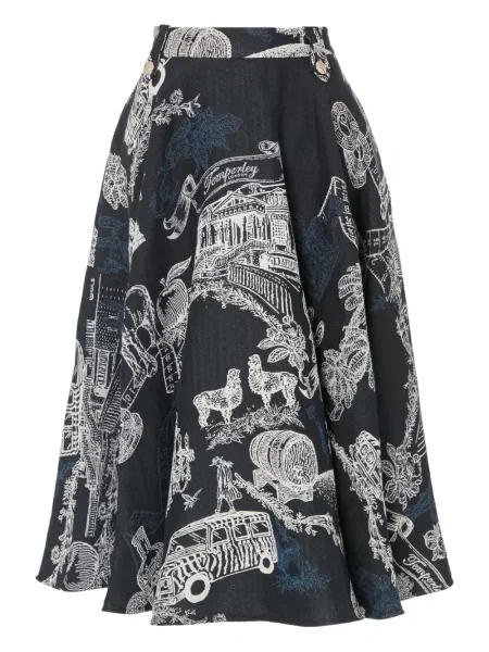 Fustă Temperley London albastru