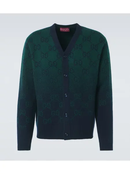 Cardigan Gucci de lână verde