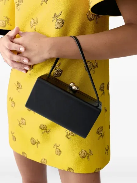 Geantă shopper Carolina Herrera din piele negru