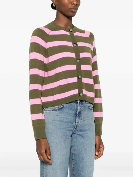Cardigan Allude cu dungi verde