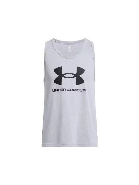 Tricou Under Armour cu autograf gri