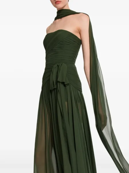 Rochie maxi Elie Saab de costum verde
