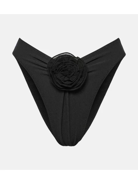 Bikini Same cu talie înaltă cu model floral negru