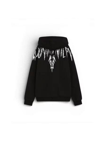 Bluza z kapturem Marcelo Burlon z kapturem czarna