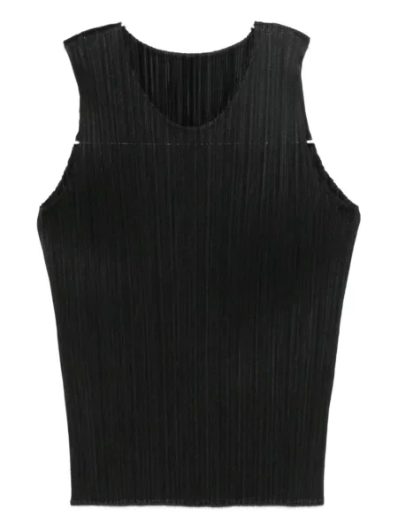 Top Pleats Please Issey Miyake plisat negru