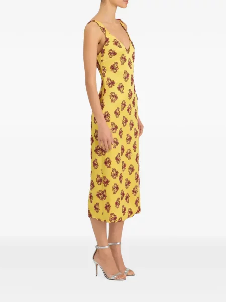 Rochie midi Markarian galben