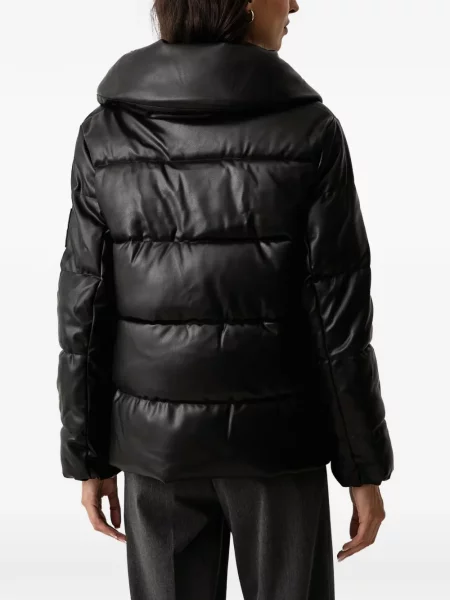 Matlasat geanta de piele Dkny negru