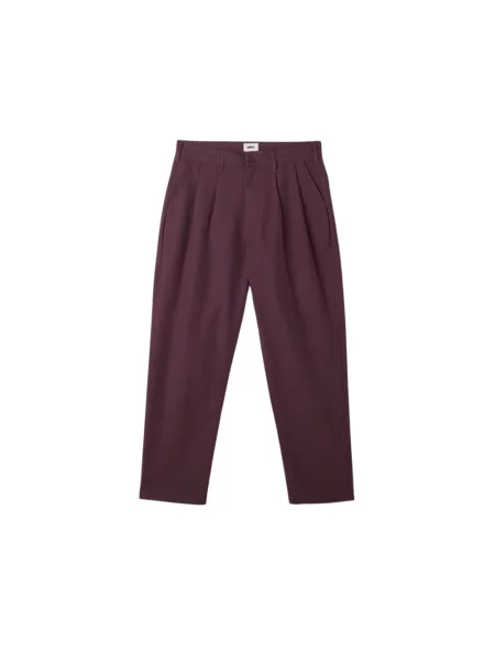 Spodnie Obey plisowane czerwone