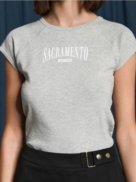 Футболка з короткими рукавами сірий