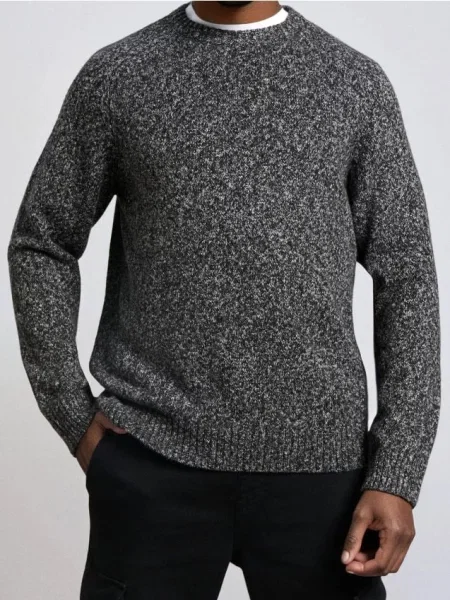 Sinsay Svetr basic černá