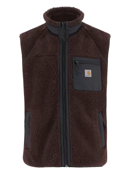 Vestă Carhartt Wip cu autograf maro