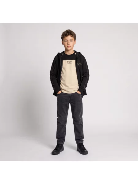 Mikina s kapucňou Emporio Armani Ea7 čierna