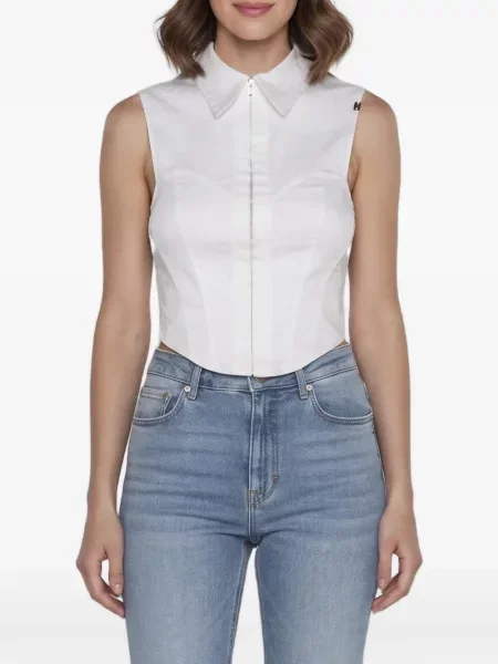 Top Elisabetta Franchi alb