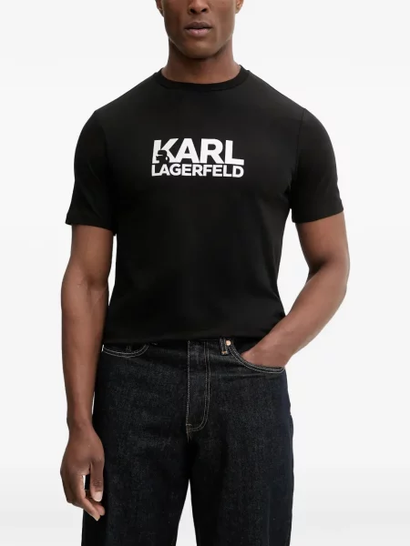 Tricou Karl Lagerfeld cu imagine negru