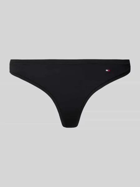 Stringi z elastycznym pasem Tommy Hilfiger czarne