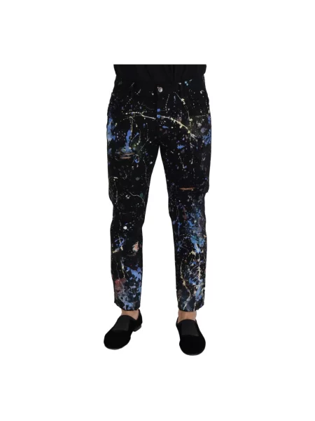 Skinny spodnie Dolce And Gabbana czarne