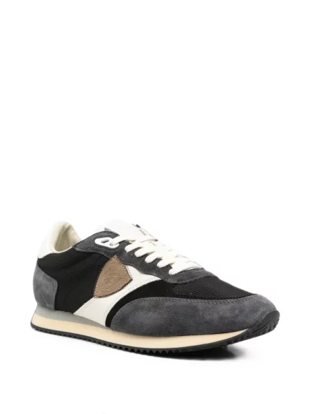 Sneakerși Philippe Model Paris cu autograf albastru