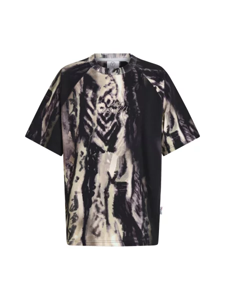 Carlo Colucci Tricou bej / crem / mov închis negru