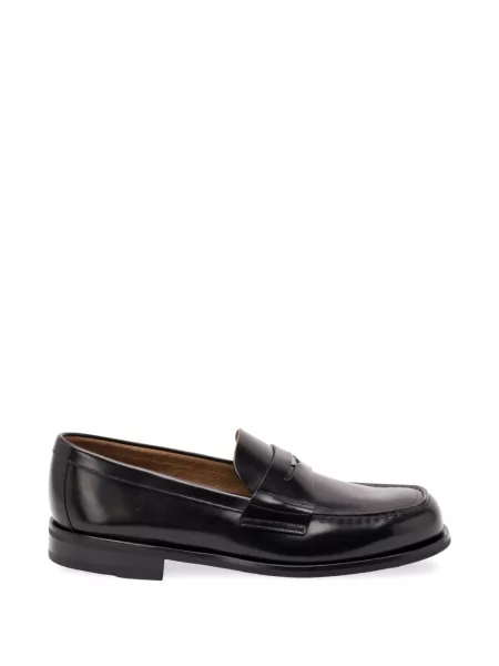 Pantofi loafer Prada din piele cu autograf negru