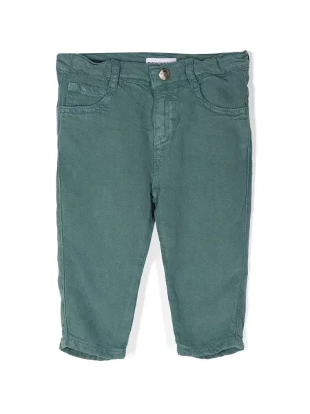 Jeansy dziecięce Emporio Armani zielone
