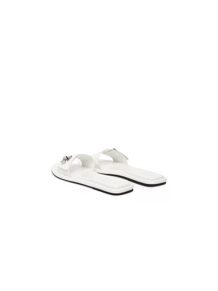 Šlepetės Tory Burch T Lock Slide balta