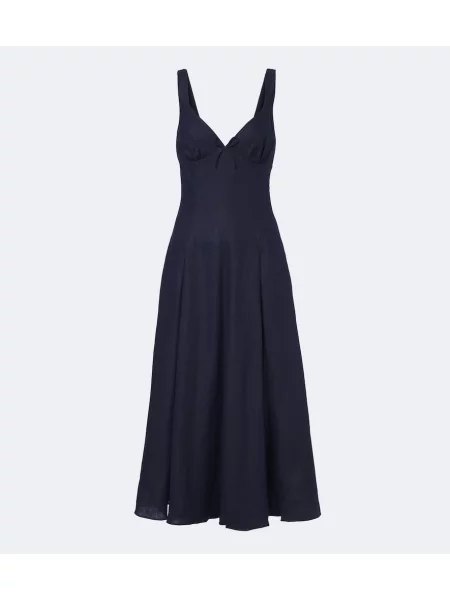 Rochie midi Faithfull de in albastru
