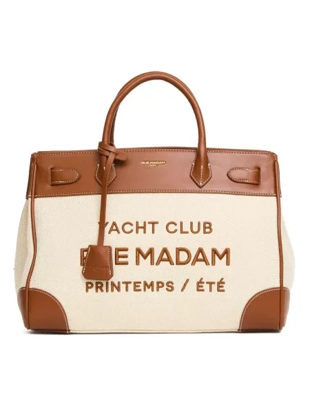 Shopperka Rue Madam skórzana brązowa