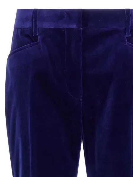 Pantaloni Tom Ford de catifea albastru