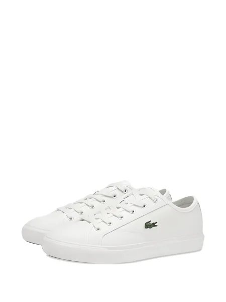Sneakerși Lacoste cu autograf alb